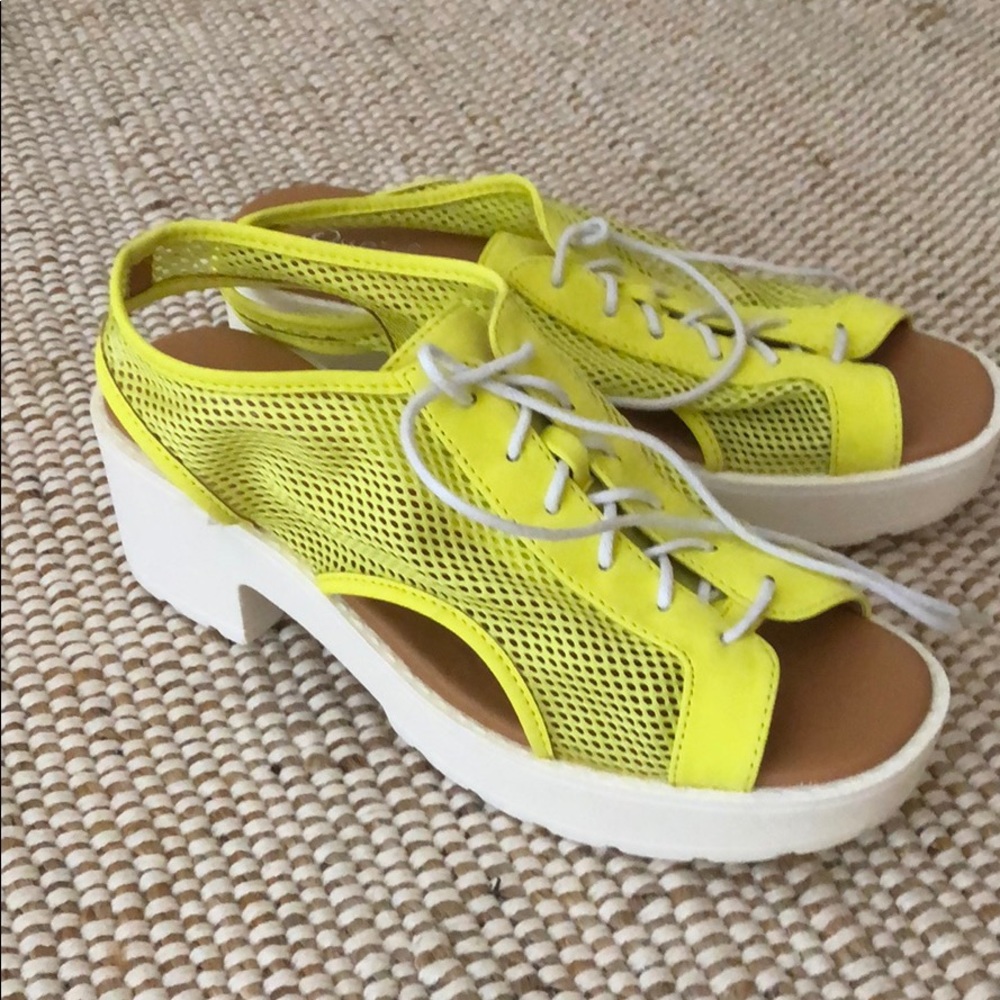 Neon platform/ sandals